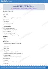 Đề cương ôn tập HK1 tiếng Anh 6 ilearn smart world có đáp án